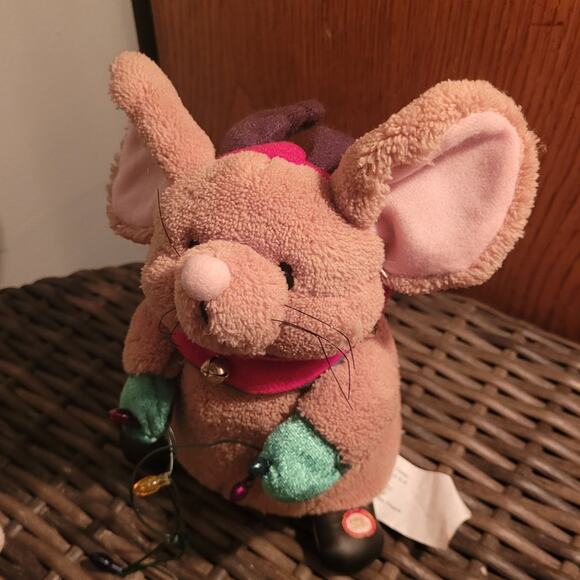 Lot 2 Christmas Décor 13" Standing Snowman  7" Gemmy Singing Mouse Lights Tested - Picture 5 of 8